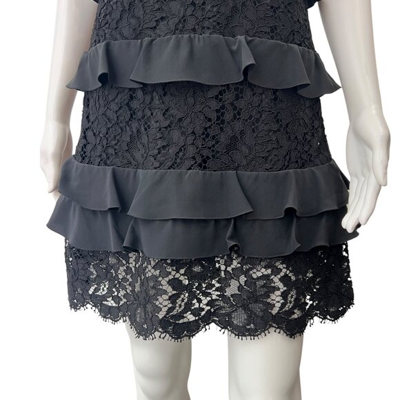 $2600 NWT Dolce&Gabbana Black Lace Embroidered Mini Dress size IT 38/2 - Picture 4 of 10